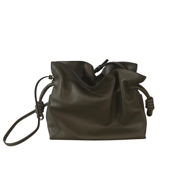 Loewe Flamenco Clutch Medium Khaki Green - Picture 13 of 16